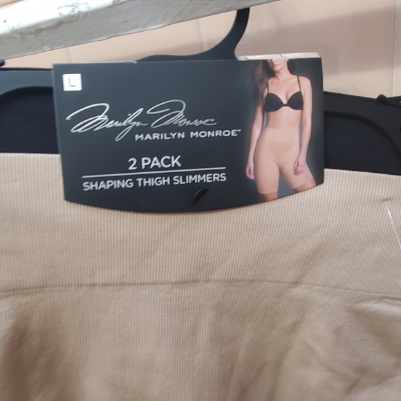 NWT Marilyn Monroe 2Pk Shaping Thigh Slimmders Szs L & 1X Black/ Tan $30 each - Picture 5 of 10